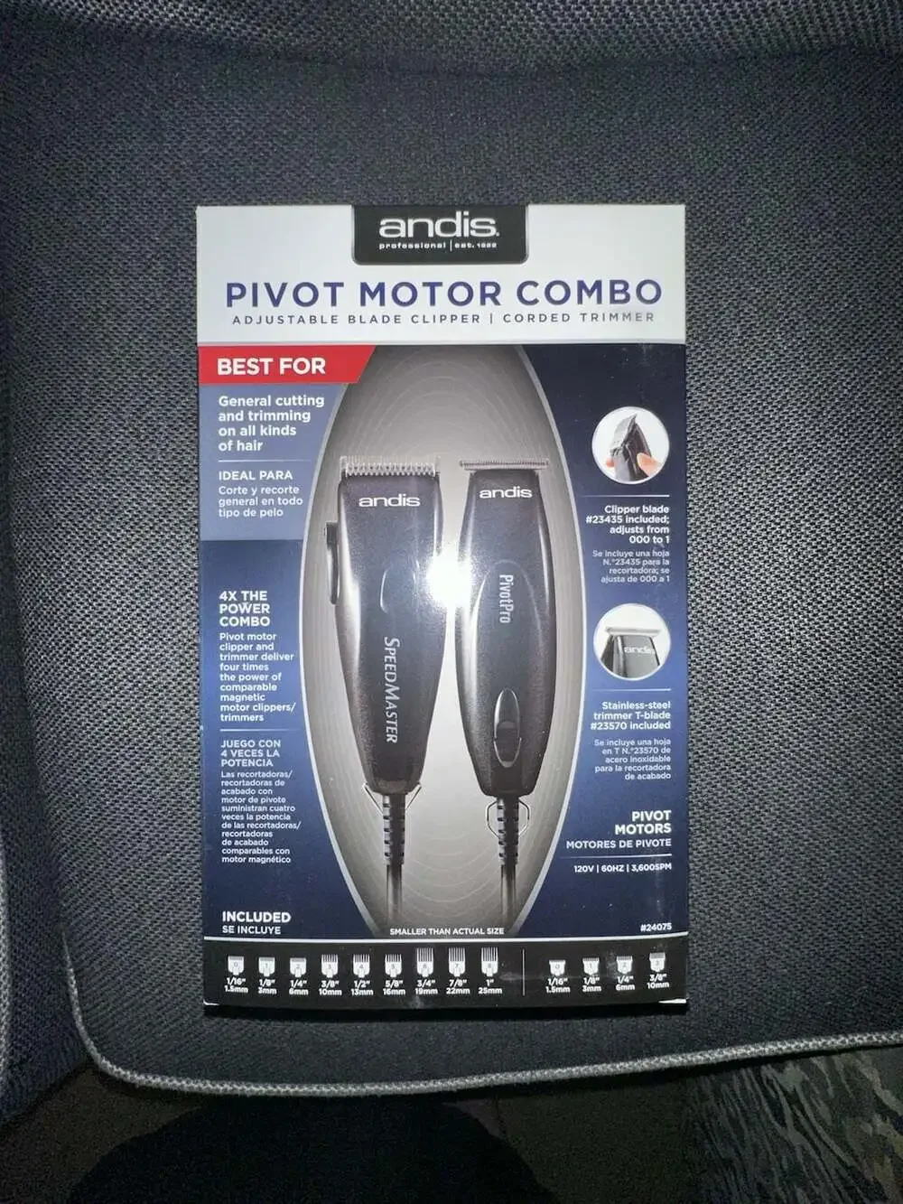 Andis Pivot Motor Combo Hair Clipper and Trimmer Set #24075